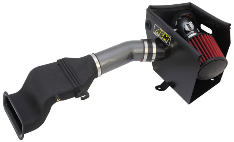 Nissan Maxima Performance Air Intake - AEM Induction - 21-712C Cold Air Intake + Dryflow Filter - Silver - `11-`12